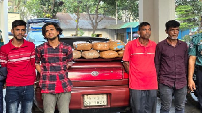 চট্টগ্রাম, গাঁজা,প্রাইভেটকার, জব্দ