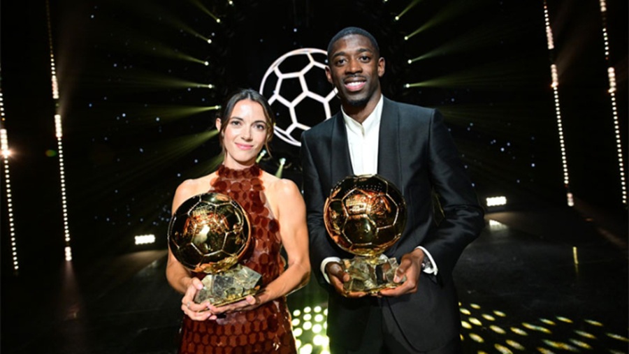 ব্যালন ডি’অর জয়ে হ্যাটট্রিক বোনমাতির,দেম্বেলের প্রথমবার