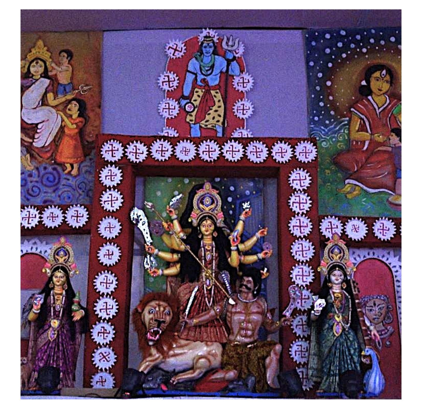 বোয়ালখালীর কবিয়াল রমেশ শীলের বাড়িতে বাসন্তী পূজার বর্ণাঢ্য সূচনা